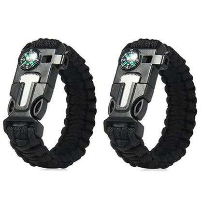 Paracord Survival Tactical Compass Bracelet