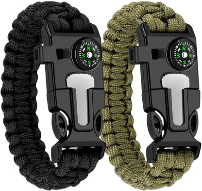 Paracord Survival Tactical Compass Bracelet