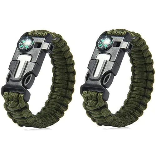 Paracord Survival Tactical Compass Bracelet